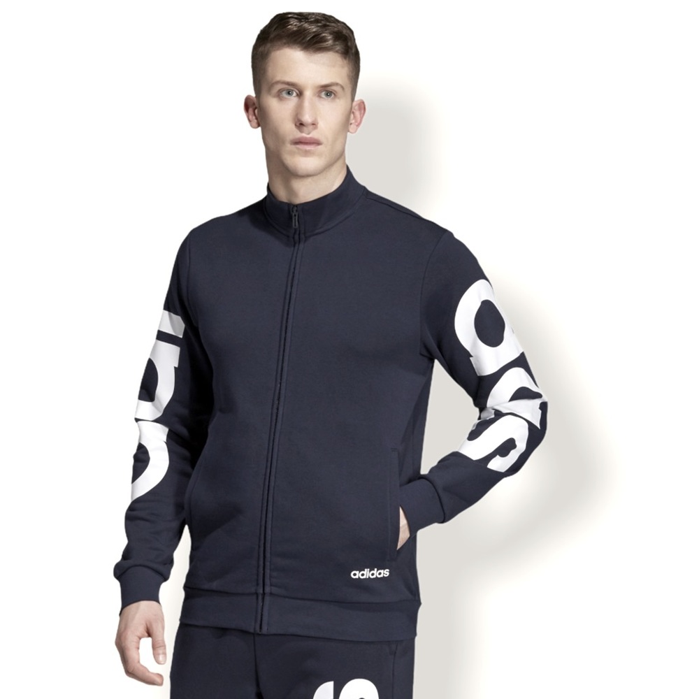 Adidas - Zip Up Terry Track Jacket - Size S